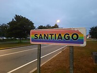 Inkom Santiago om 07.00 uur