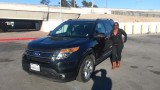 Charlotte bij de Ford Explorer Limited