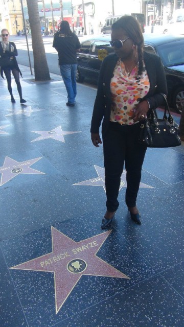 Charlotte op de Walk of Fame