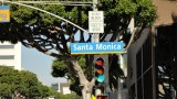 Het einde van Route 66 in L.A.