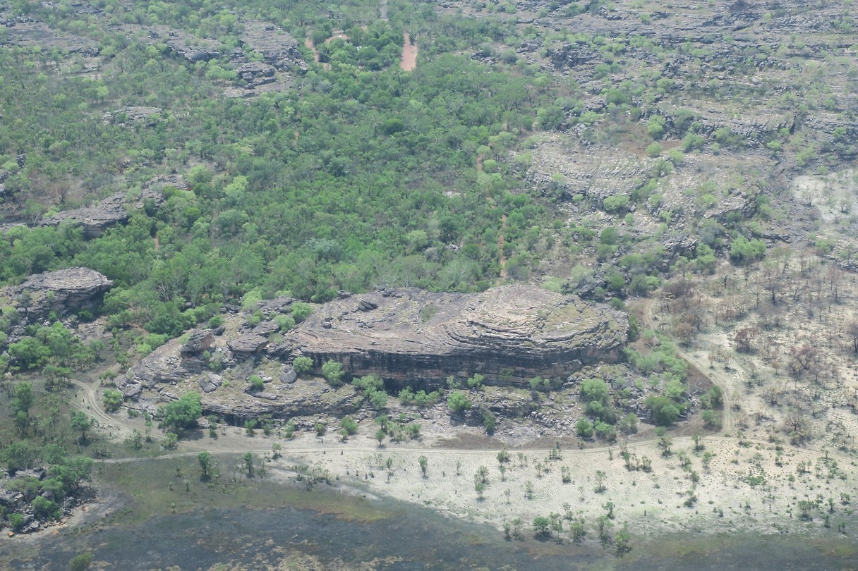 Ubirr vanuit de lucht