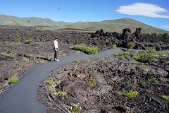 wandelen door Craters of the Moon