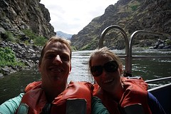 Samen in de 'jetboat' door Hells Canyon