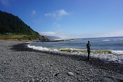 Uitzicht aan de kust