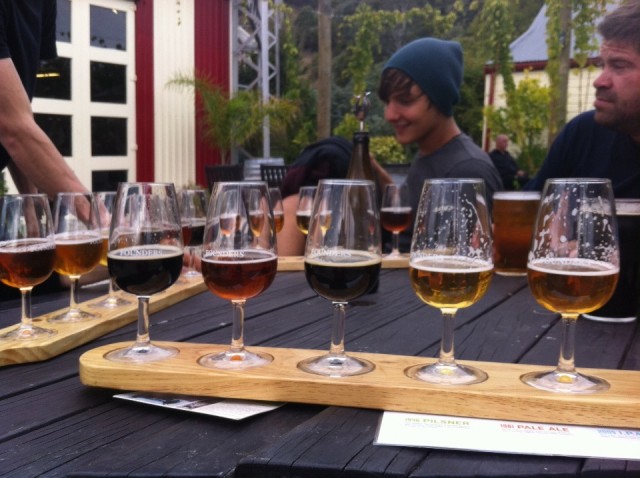 Beer tasting at Founders brewery