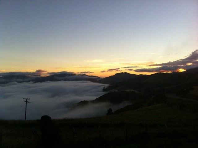View at banks peninsula