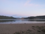 the lake at camp ground near Roturoa