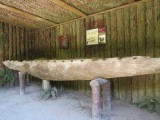 canoe at burried village