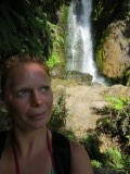 waterfall at buried village
