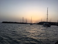 eindelijk weer een zonsondergang