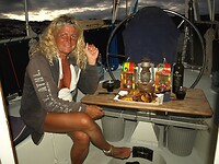 In de ankerbaai