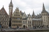 Oude gebouwen langs de Leie