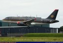 Tijdens landing Schiphol 30-07-2011