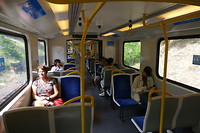 Onderweg in de trein naar Melbourne