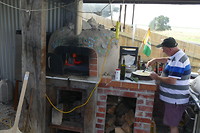 pizza uit de steenoven