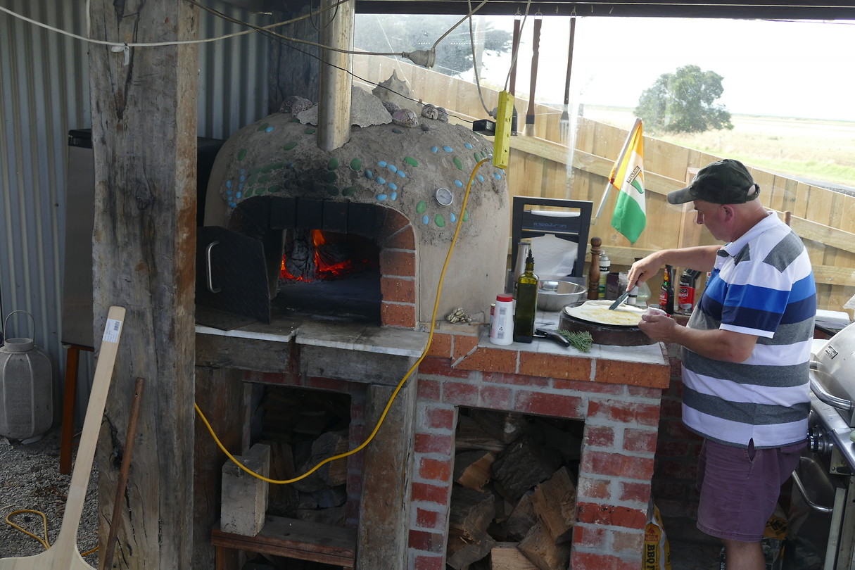 pizza uit de steenoven