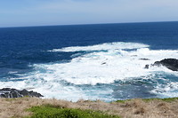 Het ruige water op de kust van Phillip Island