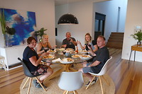 Gezellig eten bij Jaqui en David