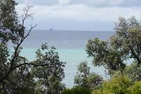 Prachtige kleuren zeewater; groen en grijs