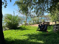 relaxen in een schommelstoel