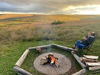 Uitzicht vanaf campsite Nyika np