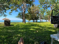 relaxen aan lake Malawi