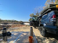 uitzicht bij whispering sands campsite