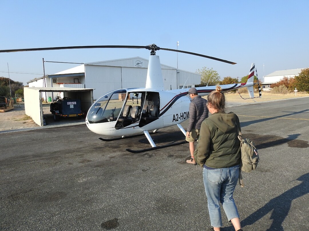 Op stap met een helikopter