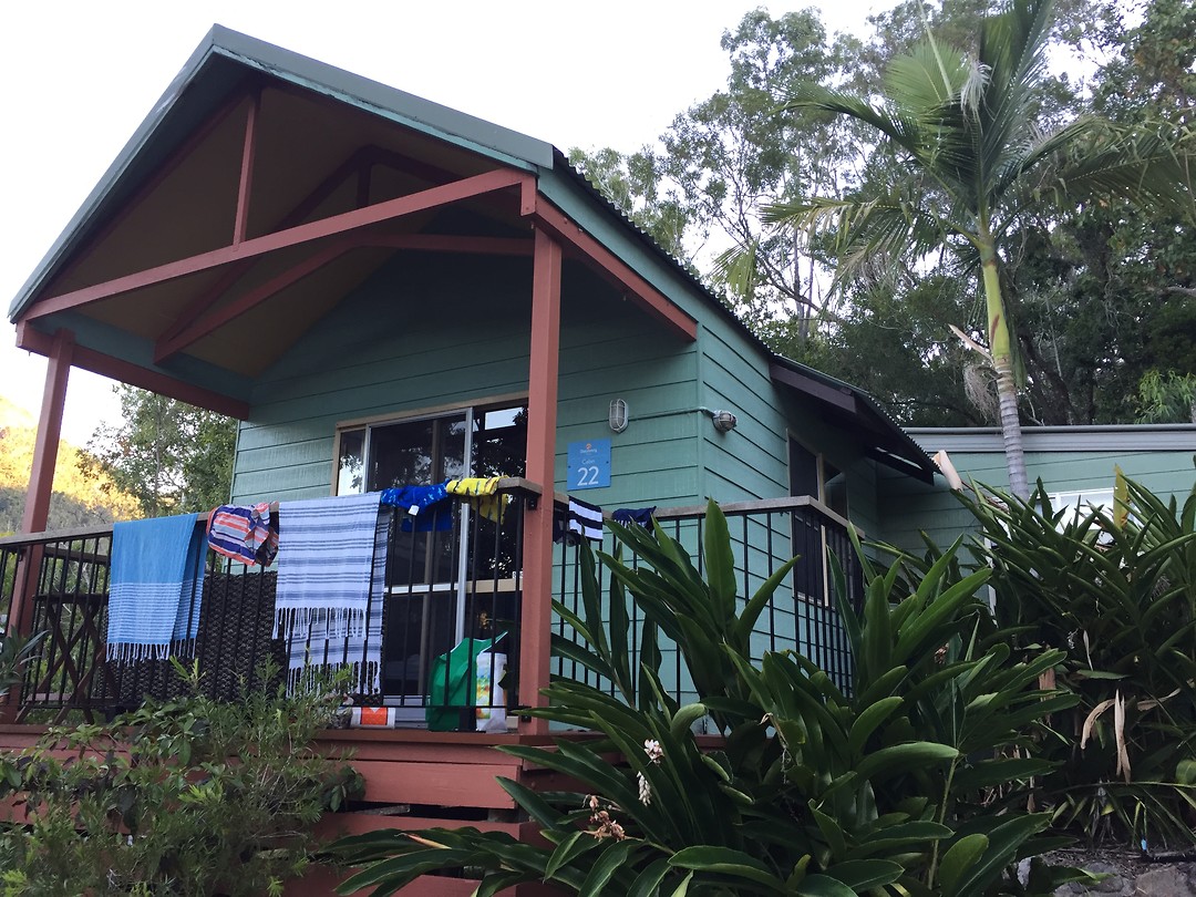 Onze cabin in Airlie Beach Foto Bengeltjes op reis