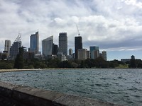 De skyline van Sydney