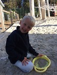 Emmer en schep gaan overal mee naartoe