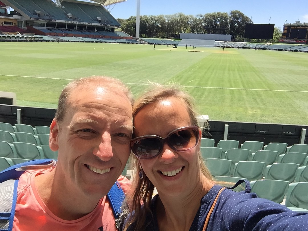 Selfie in de Adelaide Oval