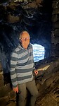Door de tunnel met gaten op, dat je op zee kijk