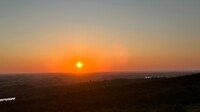 Ondergaande zon in Albanie