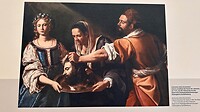 Hoofd op dienblad, dit schilderij hangt in het kasteel