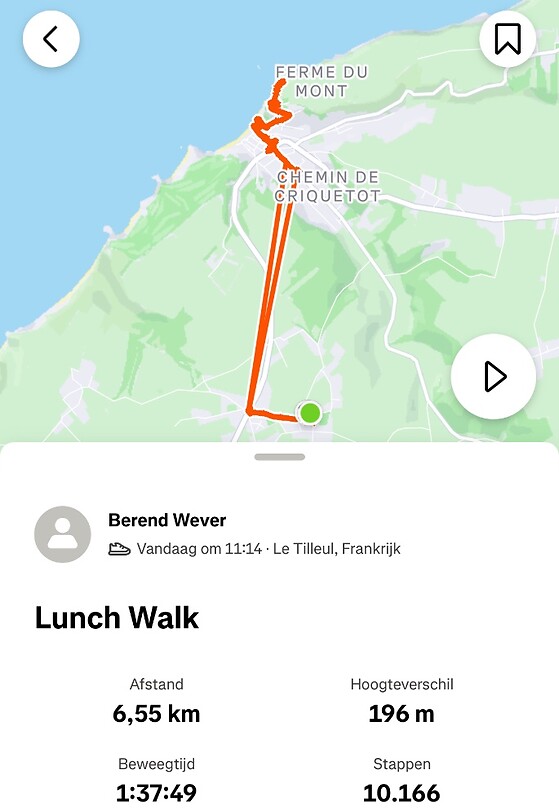 Onze wandeltocht