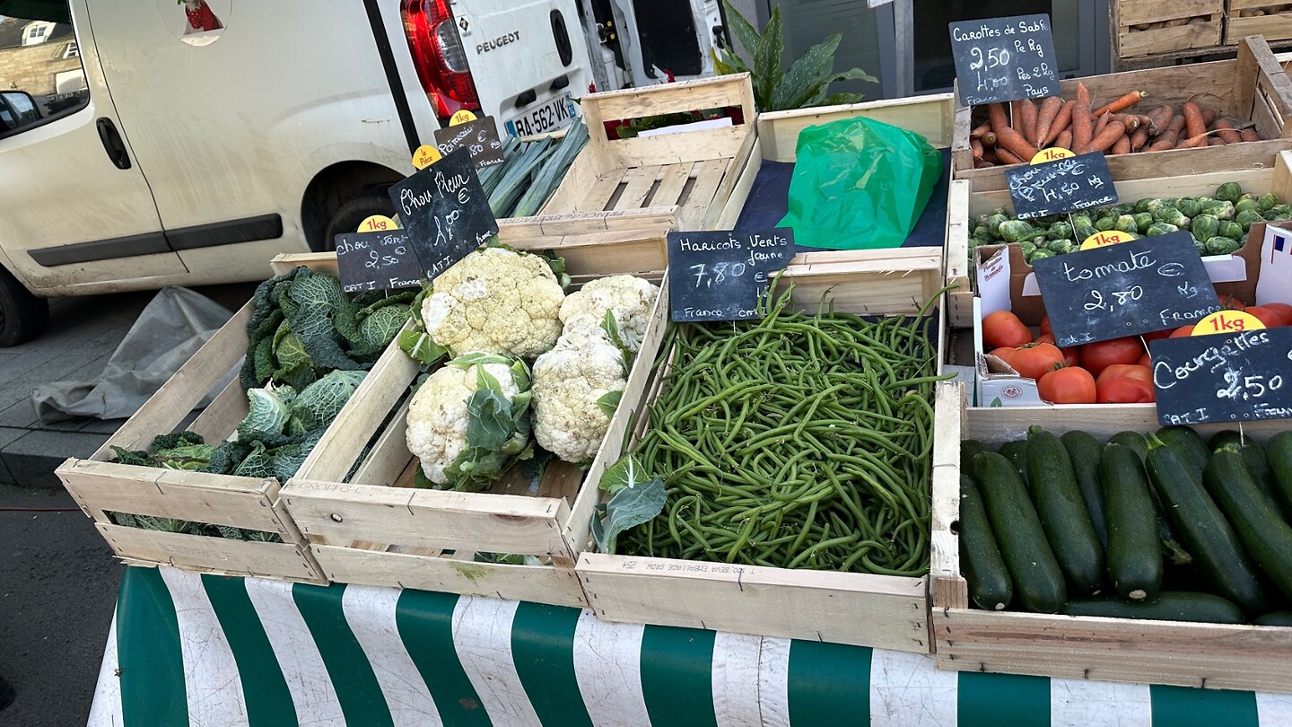 De groente op de markt
