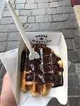 Heerlijke wafel met veel chocola!