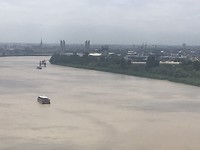 Bordeaux vanaf een hele hoge brug