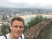 Selfie op de Monte Urgull