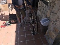 Geknutsel met de fiets