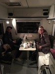 1e diner in de camper