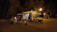 Feestje op de camperplatz