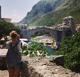 De beroemde brug in Mostar