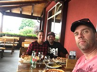 Pizza'tje onderweg!