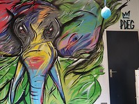 Olifant op de kamer van Ingmar