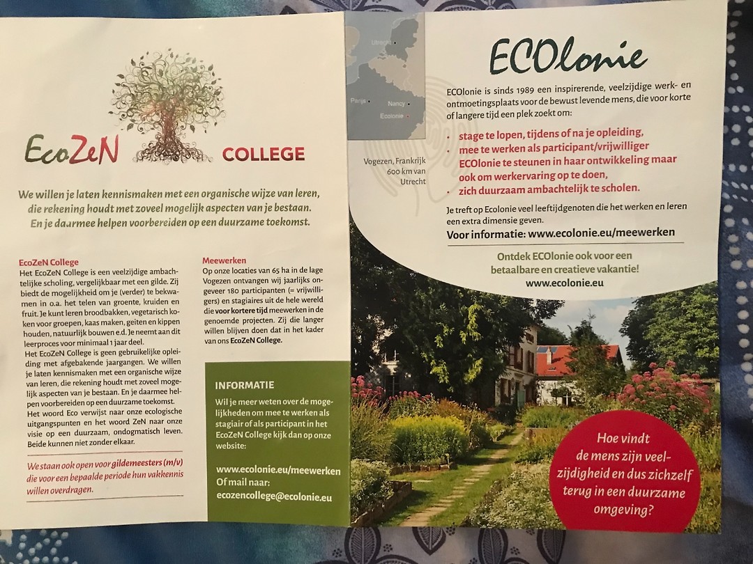 Ecolonie tekst
