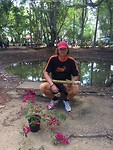 Na het hardlopen even naar de bloemenmarkt.