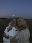 Full moon yoga session with my sister Marlinde