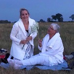 Mijn zusje en moeder.